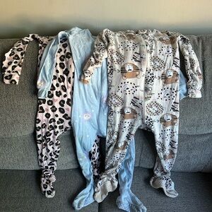 Children’s Place Snug Fit Cotton Footed Pajama Bundle, 18-24 months, Girl